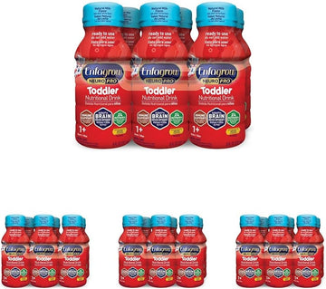 Enfagrow Neuropro Toddler Nutritional Drink 8 Fl. Oz. Ready To Use (6 Bottles) Prebiotics For Immune Support, Dha For Brain Development, Iron, Non-Gmo, Natural Milk Flavor (Toddler Next Step) Enfamil