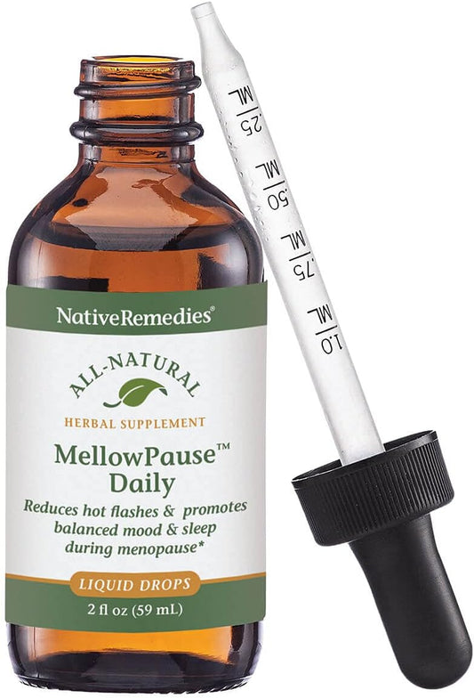 Native Remedies MellowPause - Natural Homeopathic Formula Helps Reduce Hot Flashes, Mood Swings, Sleeplessness and Night Sweats