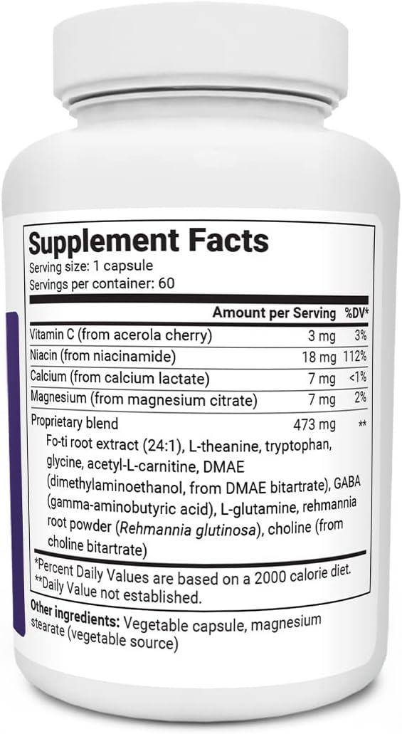 Dr. Berg Sleep Aid Vegan Formula – Natural Rest Support - Fatigue and Stress Support Capsule Helps Calm Body and Mind – Best Non Habit Forming Supplements - 60 Capsules
