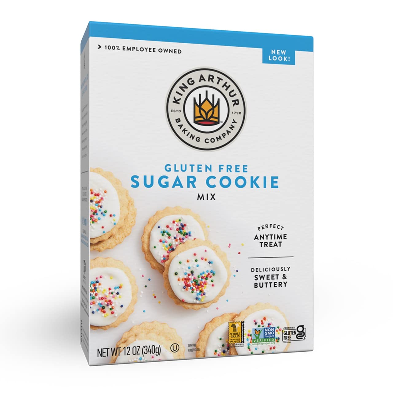 King Arthur, Gluten-Free Sugar Cookie Mix, Gluten-Free, Non-Gmo Project Verified, Certified Kosher, 12 Ounces