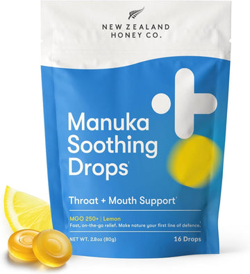 New Zealand Honey Co. Manuka Honey Lozenges - Cough Drops - 16 Count