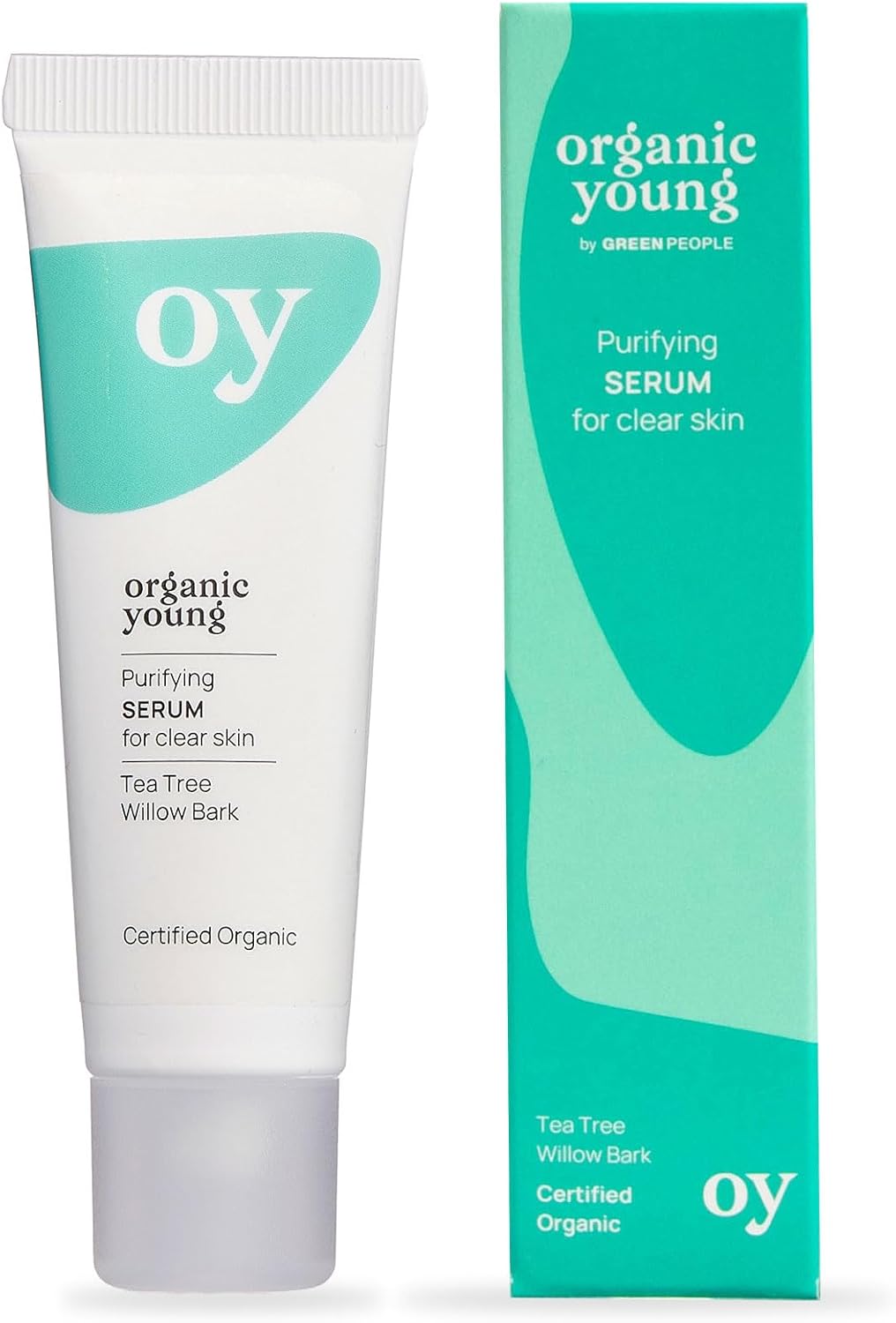 Green People Oy Clear Skin Purifying Serum - Organic Young For Teen Skin - Paraben & Alcohol Free - Vegan, 30Ml
