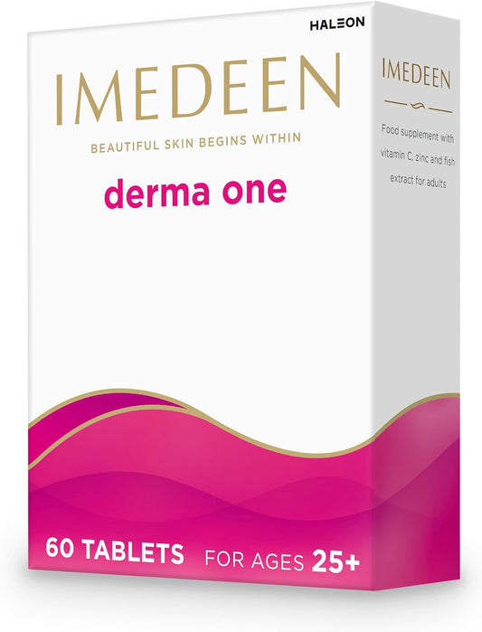 Imedeen Derma One Beauty & Skin Supplement - 60 Tablets - Supports Collagen Formation - Containing Vitamin C And Zinc - Improve Moisture Balance, Helping To Maintain Your Skin’S Radiance