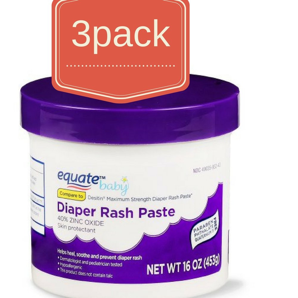 Equate Maximum Strength Diaper Rash Relief, 16 oz (Pack of 3)