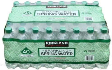 Kirkland Signature Sparking Spring Water Screw Cap Lid Bottles Pack Of 40X500Ml