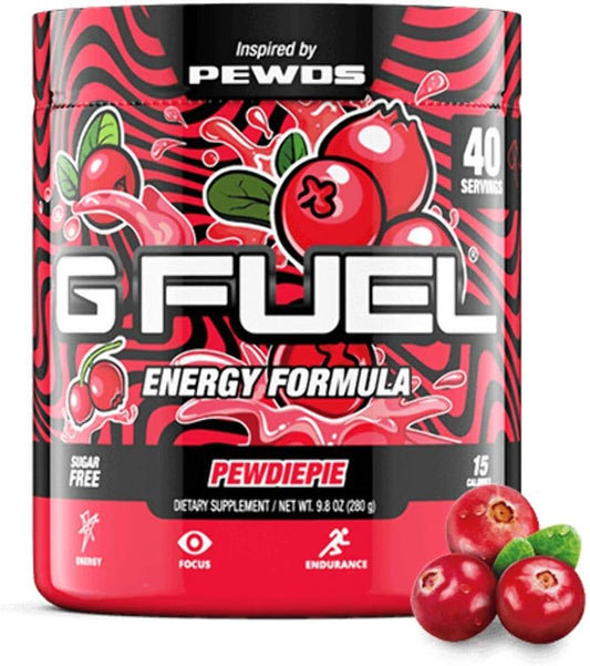 G Fuel Snow Cone Energy Drink Powder, Pre Workout Caffeine Mix For Gaming, Sugar Free Focus Amino, Vitamin + Antioxidants, 9.9Oz (Snow Cone, 40 Servings)