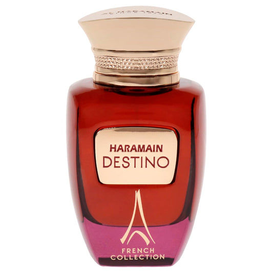 Al Haramain Destino French Collection For Unisex - Arabian Perfume For Women & Men - Long Lasting Fragrance With Orange Blossom, Raspberry, Mandarin - Arabic Cologne - Eau De Parfum - 3.33Oz Edp Spray
