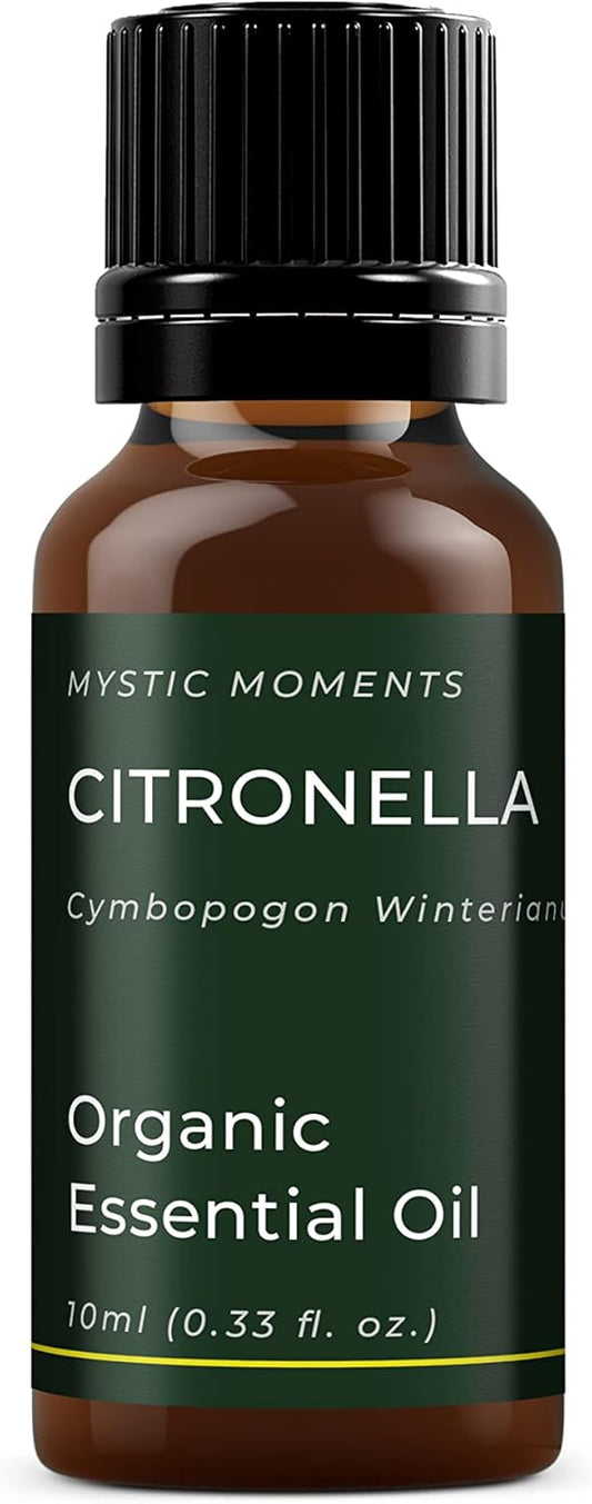 Mystic Moments | Organic Citronella Essential Oil 50Ml - Pure & Natural Oil For Diffusers, Aromatherapy & Massage Blends Vegan Gmo Free