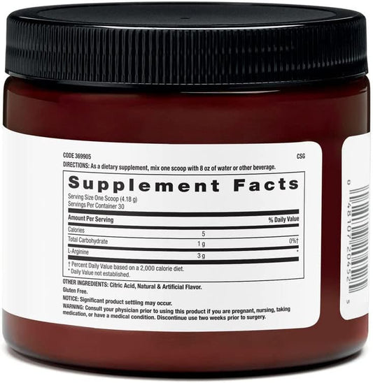 Beyond Raw Chemistry Labs L-Arginine Powder | Fuels Exercise And Supports Recovery | 30 Servings