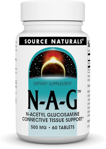Source Naturals N-A-G N-Acetyl Glucosamine For Joint Support And Intestinal Lining* - 500 Mg - 60 Tablets