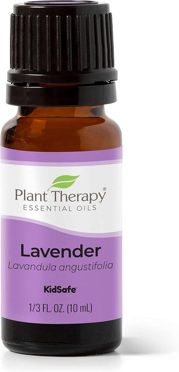 Plant Therapy Lavender Essential Oil 100% Pure, Undiluted, Therapeutic Grade, Aromatherapy Diffuser For Relaxation And Body Care, Healthy Skin And Hair, 10 Ml (1/3 Oz)