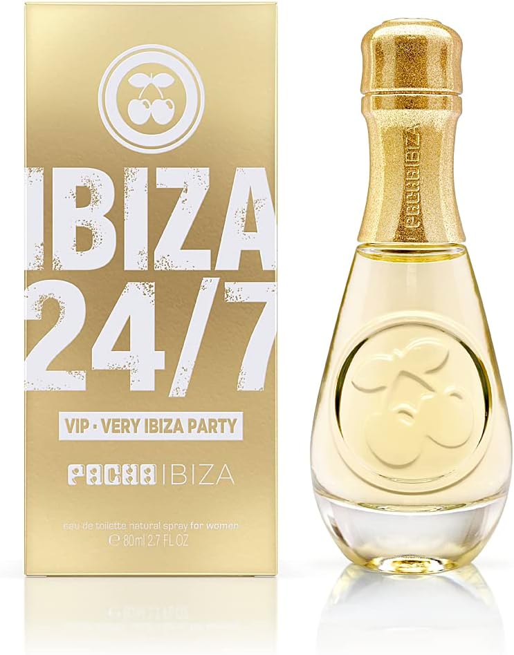 Pacha Ibiza Perfumes - Ibiza 24/7 Vip Very Ibiza Party, Eau De Toilette For Women - Long Lasting - Elegant, Sexy And Femenine Fragance - Floral, Vanilla And Fruity Notes - Ideal For Day Wear - 80 Ml