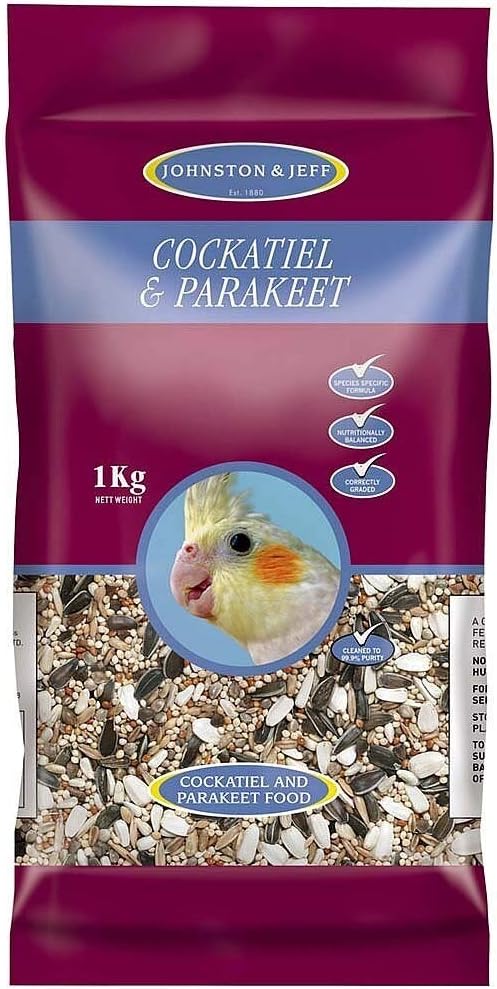 Johnston & Jeff Cockatiel & Big Parakeet Seed 3Kg