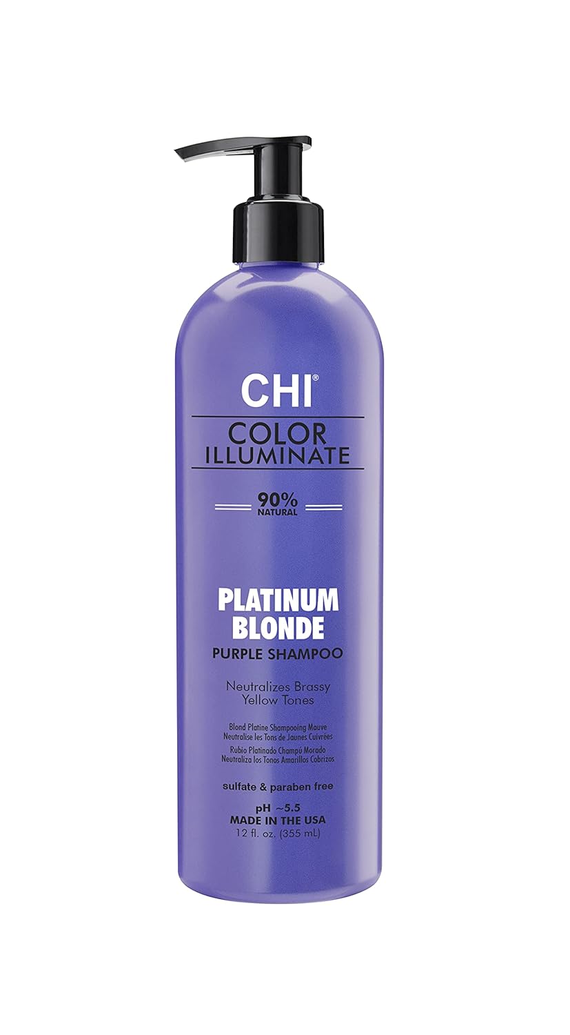 CHI Ionic Color Illuminate Shampoo Platinum Blonde 12oz, Platinum Blonde, 12 fluid_ounces : Beauty & Personal Care