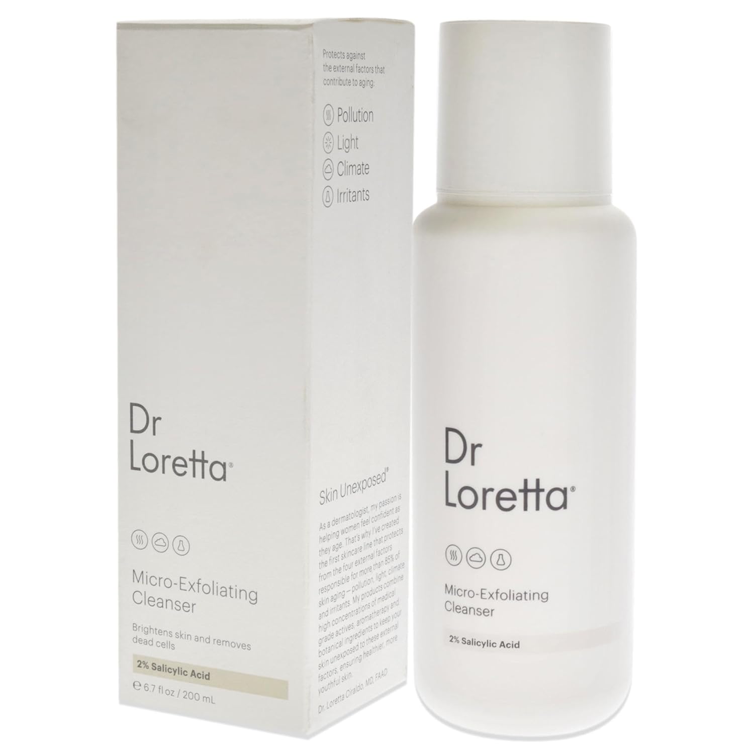 Dr. Loretta Micro-Exfoliating Cleanser Unisex Cleanser 6.7 Oz : Beauty & Personal Care
