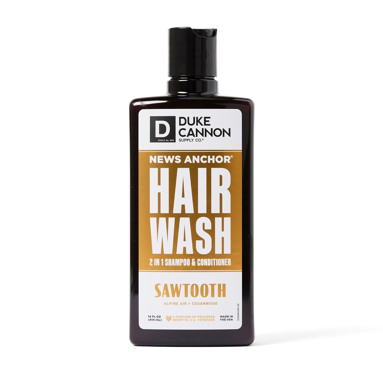 Duke Cannon News Anchor® 2-In-1 Hair Wash 14Oz Sawtooth