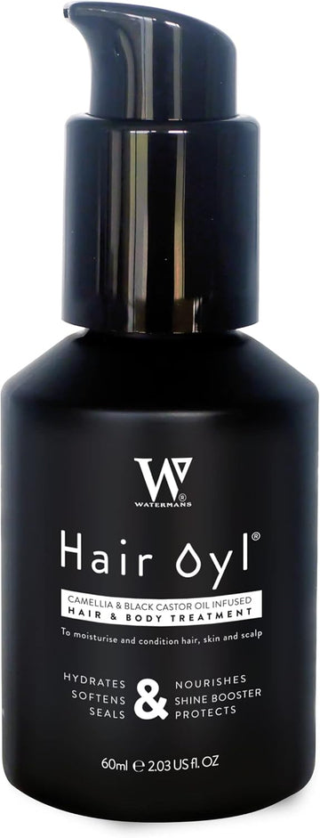 Hair Growth Oil 100% Natural Hair Oil With Camellia Oil, Black Castor Oil Effective Thickening Gloss Mask & Hair Loss Treatment. Duel Use For Hair And Body Hydration