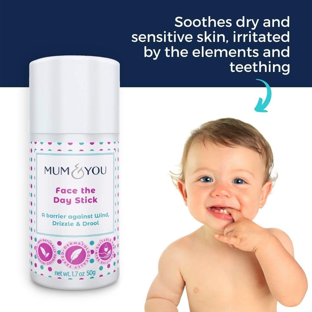 Mum & You Baby Face the Day Stick – 3 Natural baby Moisturiser Sticks with Sunflower, Coconut Oil & Shea Butter, Soothes Eczema, Dribble Rash, Skin & Teething Protection–For Babies, Kids & Family : Amazon.co.uk: Baby Products