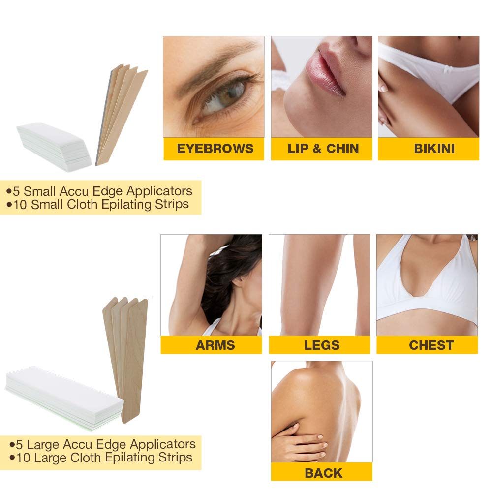 Gigi Strip Free Honee Complete Hair Waxing, At Home Hair Removal Kit : Hair Waxing Kits : Beauty & Personal Care