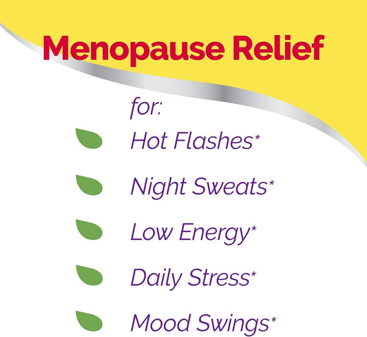 Estroven Stress Relief & Energy Boost For Menopause Relief - 28 Ct. - Clinically Proven Ingredients Provide Stress & Energy Support + Night Sweats & Hot Flash Relief - Drug-Free And Gluten-Free