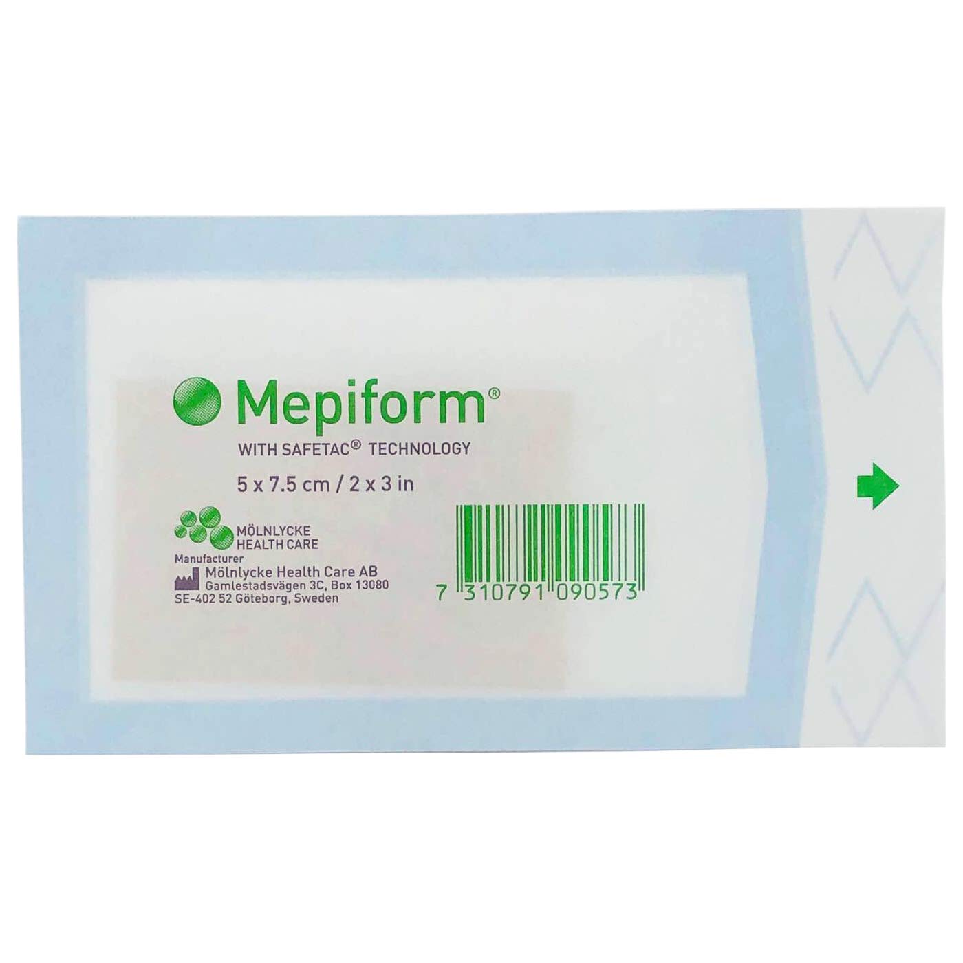 Mepiform - Self-Adherent Soft Silicone Dressing For Scar Care - 2" X 3" - Single Sheet (1) : Health & Household