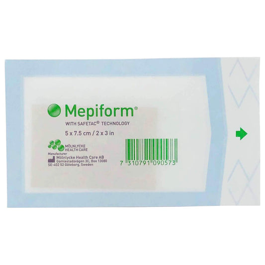 Mepiform - Self-Adherent Soft Silicone Dressing For Scar Care - 2" X 3" - Single Sheet (1) : Health & Household