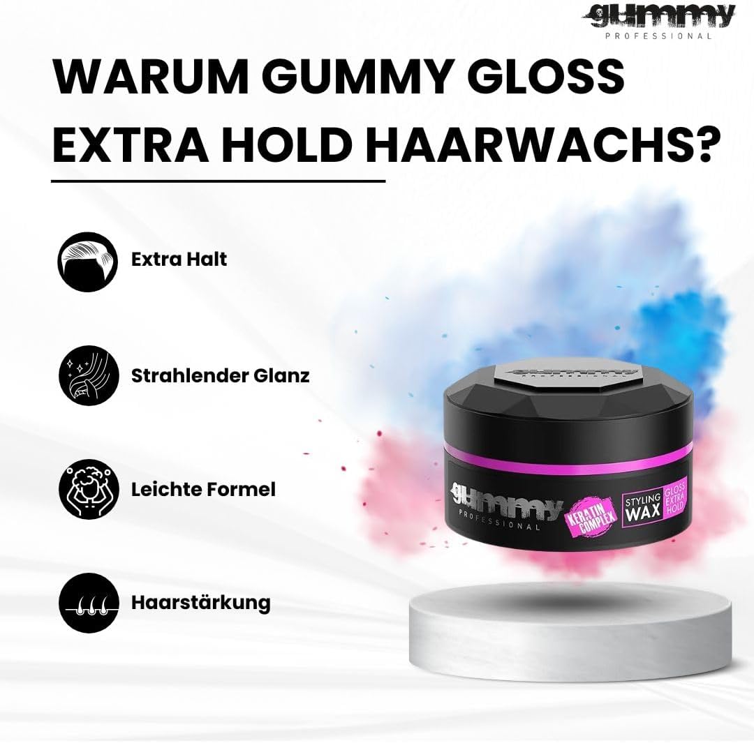 Gummy Styling Wax 150 ml Gloss Extra Hold : Amazon.co.uk: Beauty