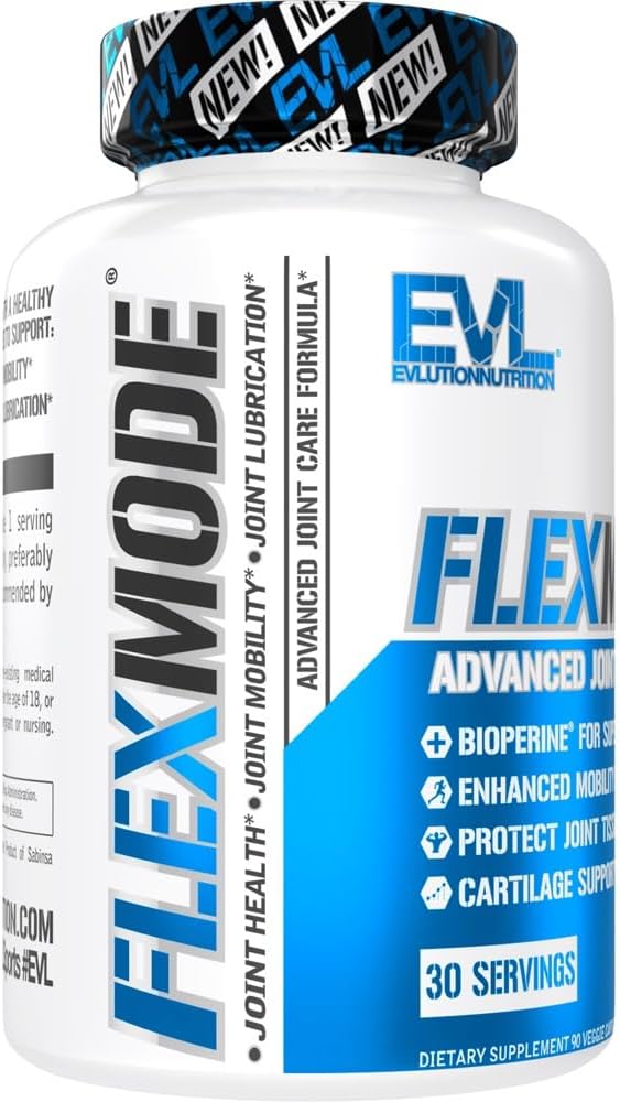 Evlution High Absorption Joint Support Supplement Flexmode Joint Supplement With Advanced Joint Vitamins Including Glucosamine Chondroitin Msm Boswellia And Hyaluronic Acid - 30 Servings : Health & Household