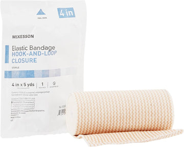 Mckesson Elastic Bandages, Sterile, Hook And Loop Closure, 4 In X 5 Yd, 1 Count, 36 Packs, 36 Total