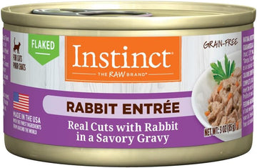 Instinct Flaked Rabbit Entrée Wet Cat Food - 3 Ounces, 24 Pack