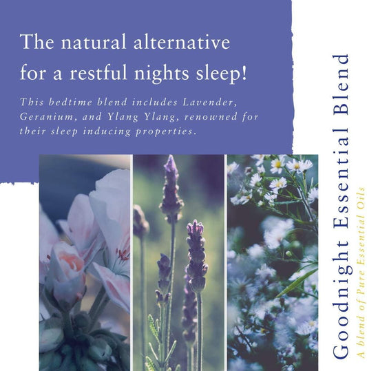 Absolute Aromas Goodnight Epsom Salt 300G - Magnesium Sulphate Infused With 100% Pure Lavender, Chamomile, Geranium Essential Oils