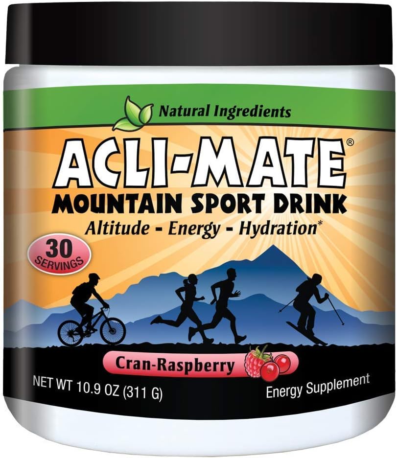 Acli-Mate Mountain Sport Drink - Altitude Sickness Aid - Cran Raspberr