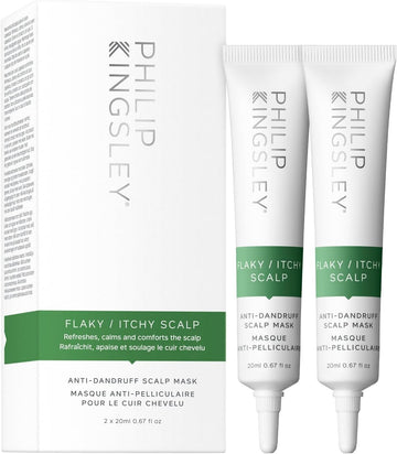 Philip Kingsley | Flaky/Itchy Scalp Masks | Anti-Dandruff Mask For Flaky, Itchy, Dry, Oily Scalps | Cleansing Scalp Care | Mask That Hydrates, Soothes And Calms | 2 X 2Ml