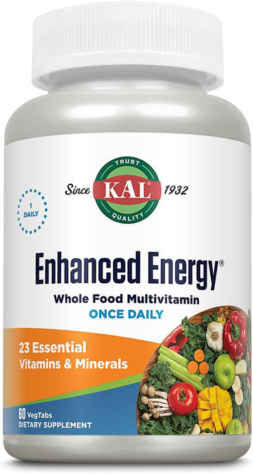 Kal Enhanced Energy Tablets, 60 Count