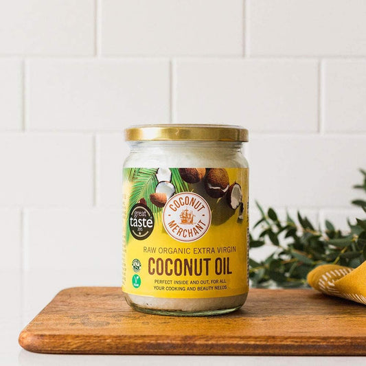 Coconut Merchant Organic Coconut Oil With Turmeric 500Ml | Extra Virgin, Raw, Cold Pressed, Unrefined | Ethically Sourced, Vegan, Ketogenic And 100% Natural | For Hair, Skin & Cooking | 500Ml