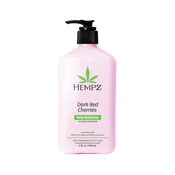 Hempz Dark Red Cherries Lotion, Ultra Hydrating Moisturizer For Body, Hands And Feet 17 Oz