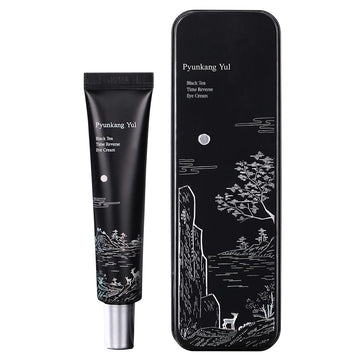 Pyunkang Yul Black Tea Time Reverse Eye Cream, Luxurious Firming, Hyaluronic Acids, Ceramide Rich Nourishment, Moisture Barrier And Peptides Increasing Skin Elasticity, Fermented Black Tea 0.85 Fl.Oz