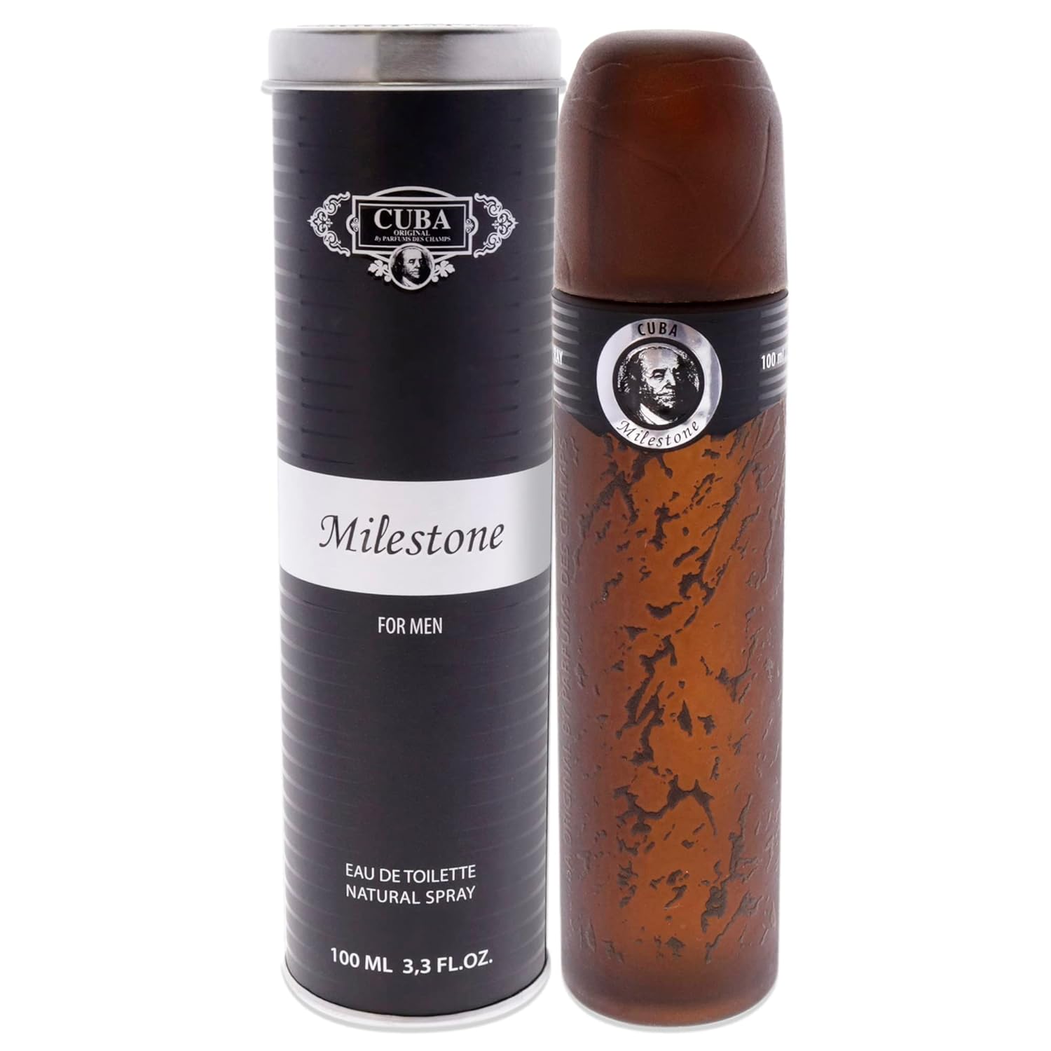 Cuba Milestone For Men Eau De Toilette Spray, 3.3 Ounce