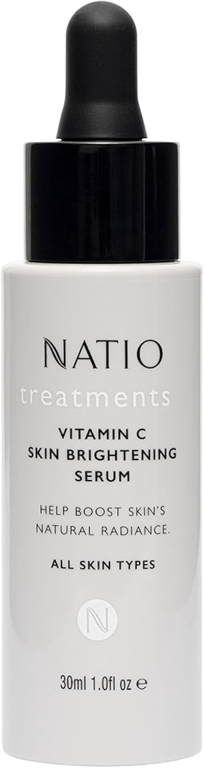 Natio Australia Treatments Vitamin C Skin Brightening Serum, 30 Ml - Vitamin C Antioxidant Face Serum - With Aloe Vera, Shea Butter For All Skin Types