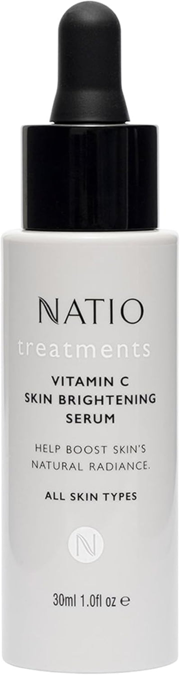 Natio Australia Treatments Vitamin C Skin Brightening Serum, 30 Ml - Vitamin C Antioxidant Face Serum - With Aloe Vera, Shea Butter For All Skin Types