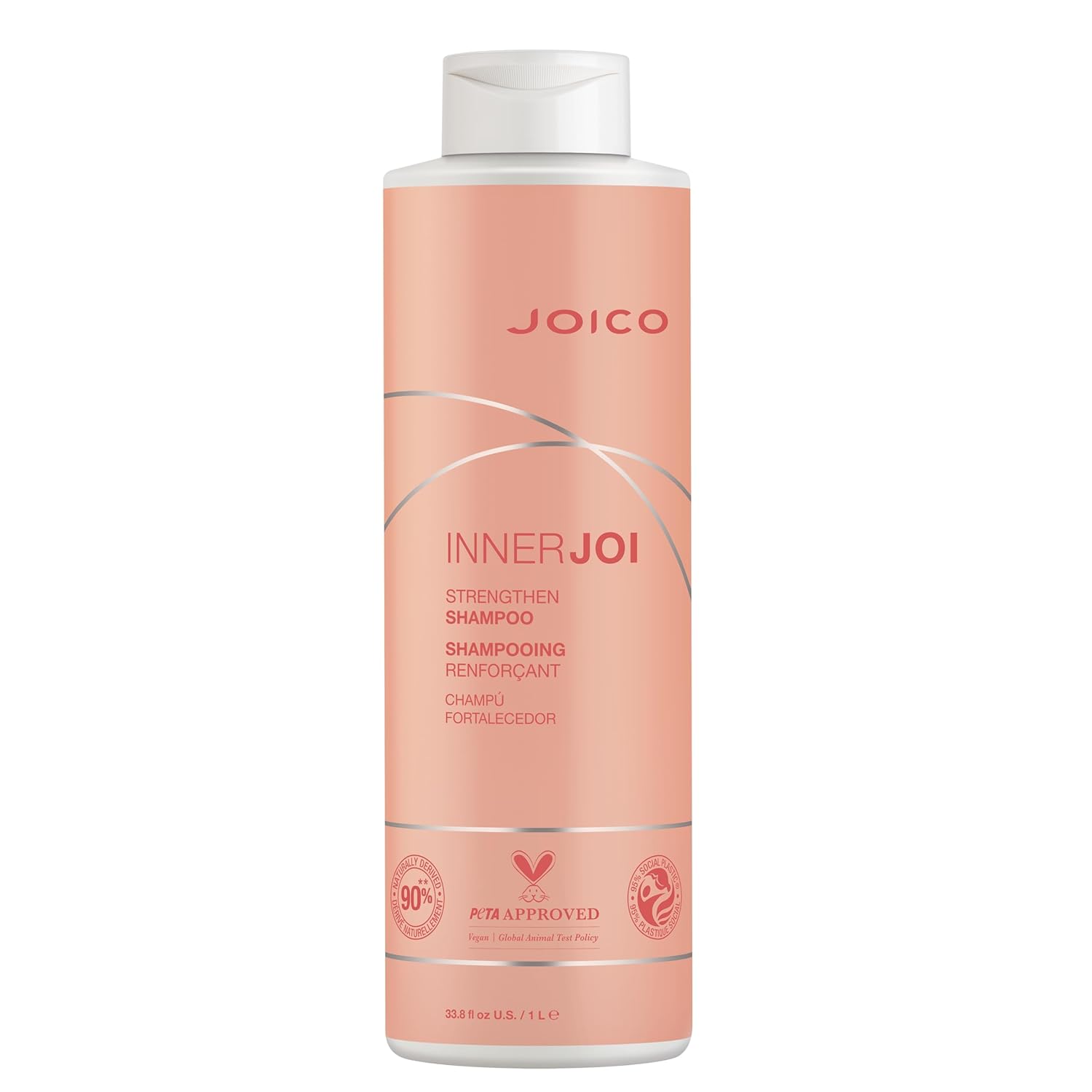Joico Innerjoi Strengthen Shampoo | For Damaged, Color-Treated Hair | Sulfate & Paraben Free | Naturally-Derived Vegan Formula