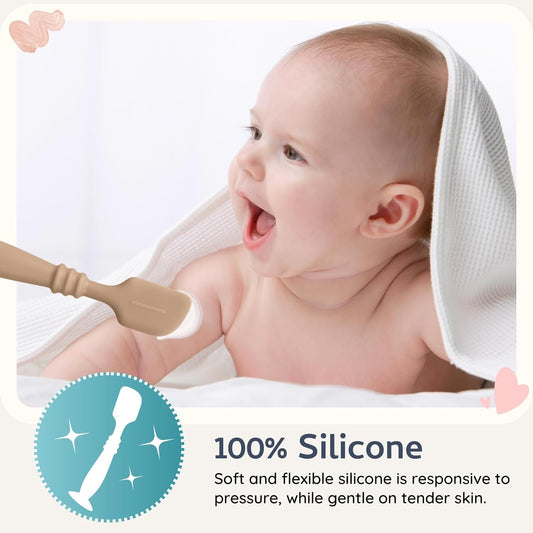 Silicone Diaper Rash Cream Applicator with Suction Base, Baby Shower Gifts for Newborn, Mess-Free Baby Diaper Changes (Color 3)