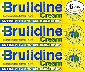 Brulidine Antiseptic Cream 25g x 6 Packs