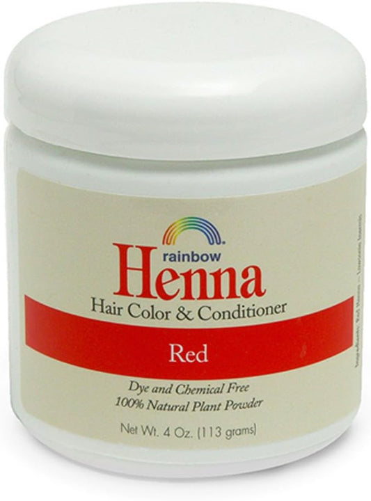 Rainbow Research Henna Hair Color And Conditioner, Red - 4 Oz (4 Pack) : Beauty & Personal Care