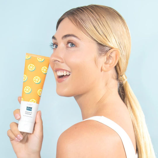 Elizabeth Mott Sure Thing Vitamin C Gel Foaming Facial Cleanser – Deep Cleansing, Hydrating Face Wash For All Skin Types – Removes Dirt & Makeup, Brightens, & Smooths Skin – Vegan, Cruelty-Free, 150Ml