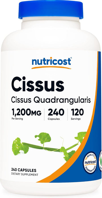 Nutricost Cissus Quadrangularis (1200mg) 240 Capsules - Gluten Free, Non-GMO, and Vegetarian Friendly