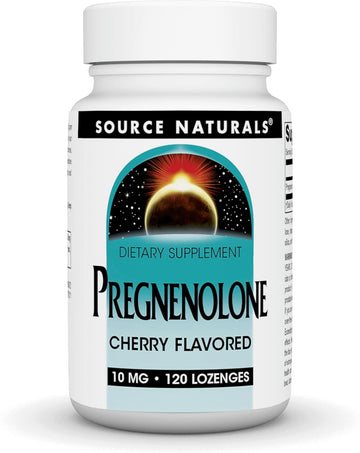 Source Naturals Pregnenolone 10 Mg May Support Balanced Hormones - 120 Cherry Flavored Lozenges