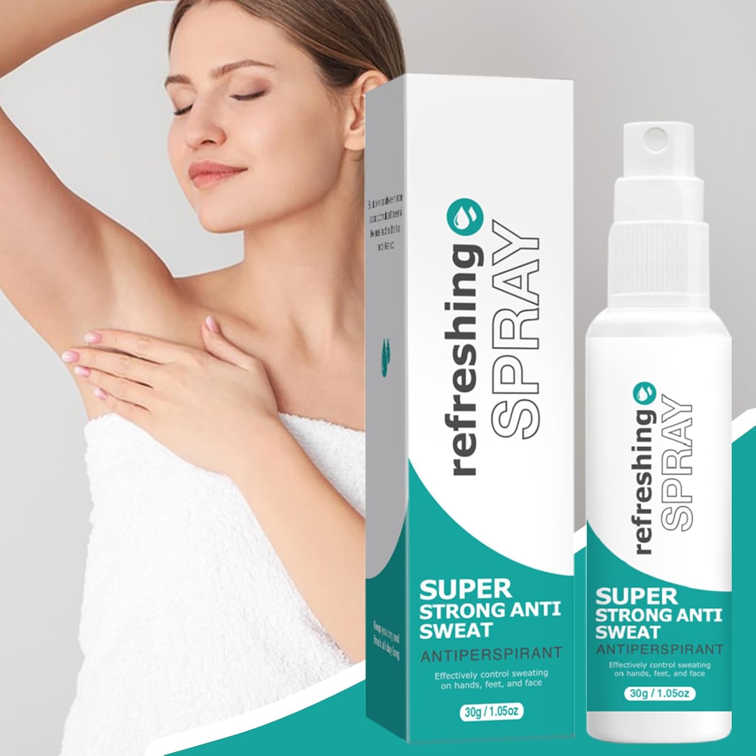 Antiperspirant Deodorants Spray, 30Ml Armpit Dry Fragrance Spray, Soft And Gentle Deodorants Sprays, Against Heavy Sweating On The Face, Underarm And Body, Face Antiperspirant For All Skin