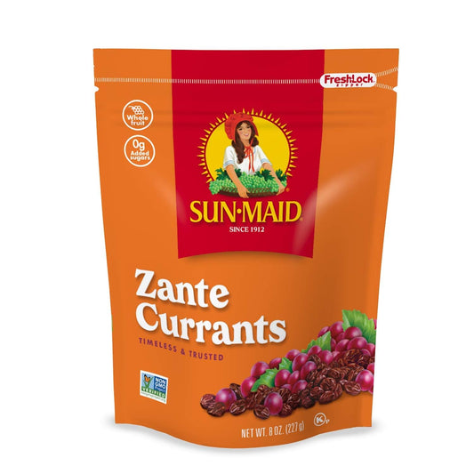 Sun-Maid California Sun-Dried Zante Currants - (10 Pack) 8 Oz Resealable Bag - Dried Fruit Snack For Lunches And Snacks