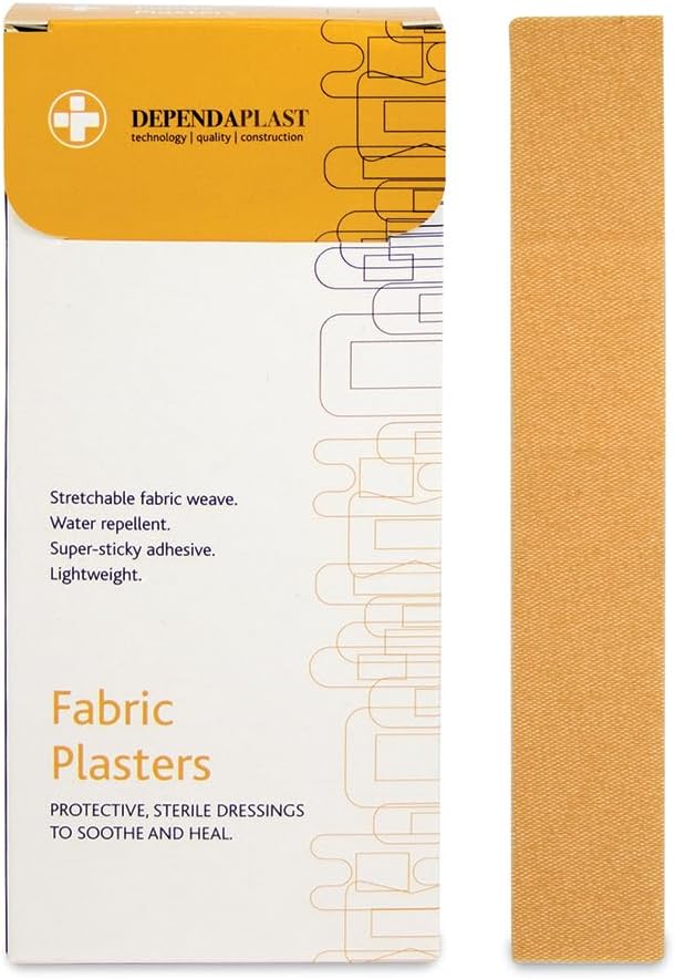 Dependaplast Advanced Fabric Finger Extension Plasters - Box Of 50, Hi-Tech Lightweight, Water-Repellent, Flexible, Super-Sticky Adhesive